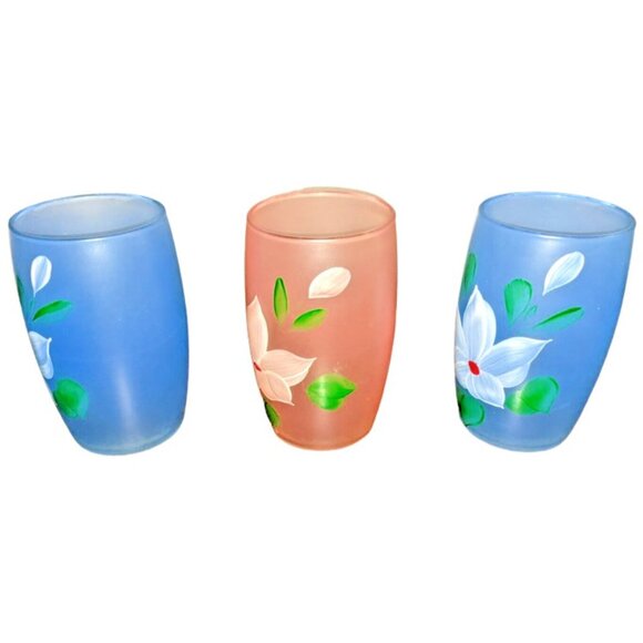 Vintage Bartlett Collins Gay Fad Tumbler Glasses Set of 3 — Retro Mid-Century - Picture 5 of 7